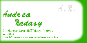 andrea nadasy business card